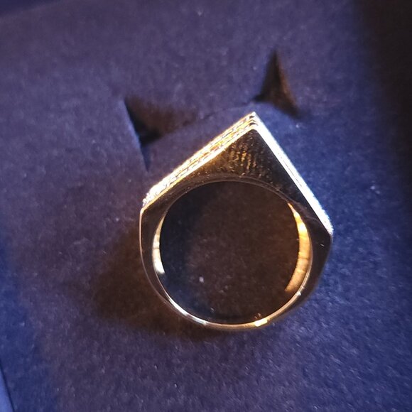 nOir Jewelry Carla Pave Pyramid Spike Ring Size 7 NWT - Picture 2 of 4